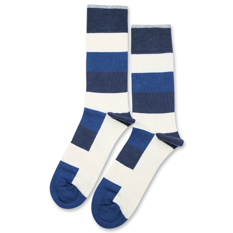 Socks, Originals Heavy Stripe New Blue / Off White / Shaded Blue - Wild ...